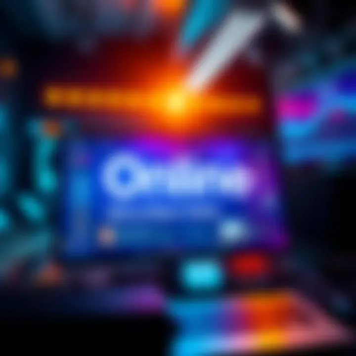 A screen with a bright 'Online' status and updates being displayed to users