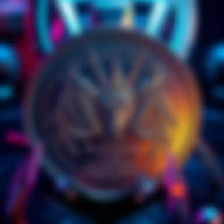 Detailed view of the Platinum #28 Coin showcasing unique design elements from the Unicorn Overlord series