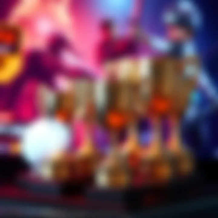 Recent Platinum Trophies Showcase A display of platinum trophies earned in various video games, including Minecraft PS4. The trophies shine brightly against a gaming background.