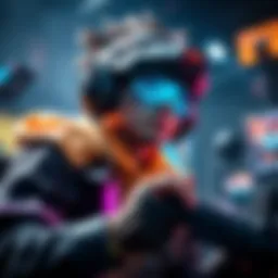 A gamer shows off their character with infinite stats in a competitive game match, highlighting powerful skills and strategies used during gameplay.