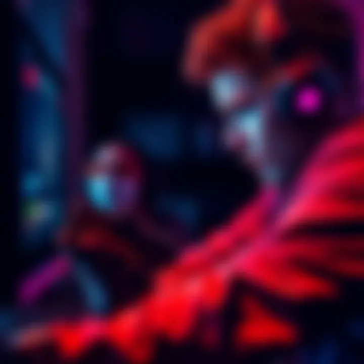 A frustrated player looking at a screen, pondering their aim-training technique, showing signs of confusion and determination to improve.