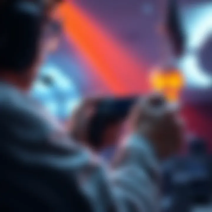 A skilled player focusing on their game, showcasing precise aiming techniques while holding a controller.