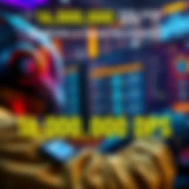 A gamer looks at a screen displaying DPS statistics and upgrade options for performance improvement.