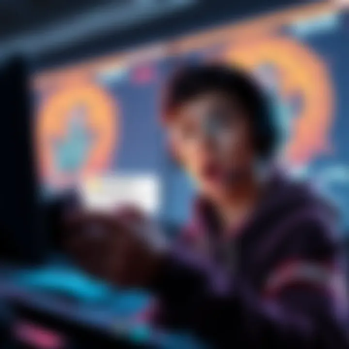 A gamer looks surprised while reading a message about a 3-day ban for griefing on their screen