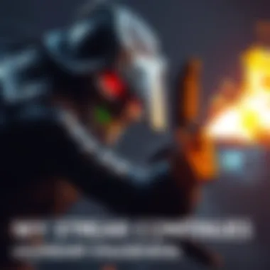 A gamer fights against the Legendary Stalker in a dark, intense game setting, showcasing determination and focus.