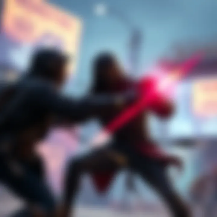A gamer skillfully dodges and parries attacks from the Nameless Puppet in an intense video game scene