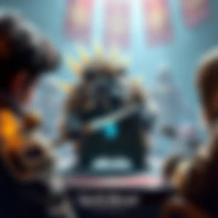 A player makes a bold move by purchasing a quillboar character on the first turn of a game, setting the stage for their strategy.