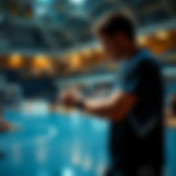 A Legion player shows sportsmanship at Fogwells Gym, shaking hands with an opponent after a match.