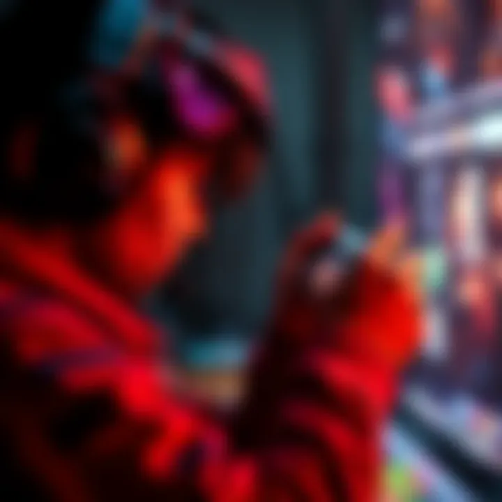 Player adjusting hair settings in game A gamer customizing hair settings on a character while playing a video game, highlighting the impact on gameplay