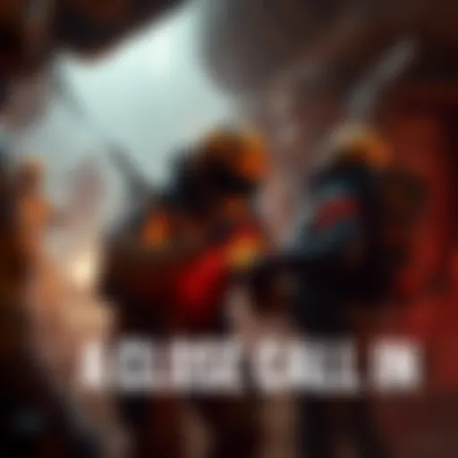 A player revives another player using a defibrillator in a dark, gritty environment of Buried City, showcasing teamwork in a tense moment