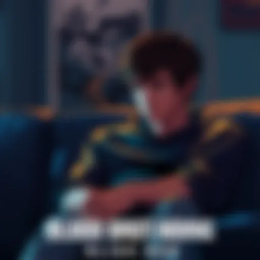 A gamer sitting on a couch with a tear in their eye after finishing Blood Brothers, reflecting on the heavy ending of the game