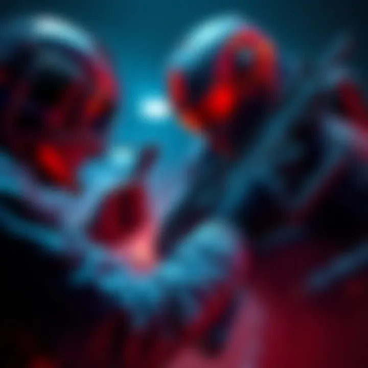 A gamer inspects the Lady Death SMG while comparing it to their Vector loadout