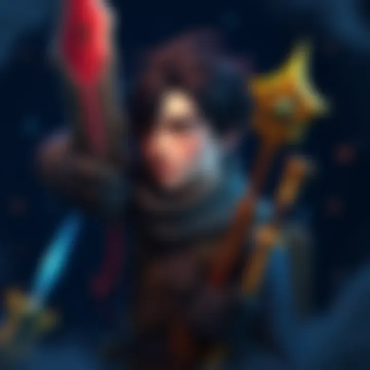 A game character holding various weapons, looking unsure while comparing them to a Torid and Kuva Nukor.