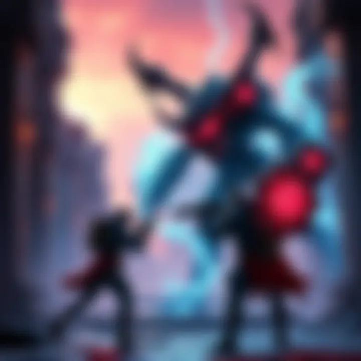 Gamer battling Nemesis with electopylon driver weapon in a citadel setting
