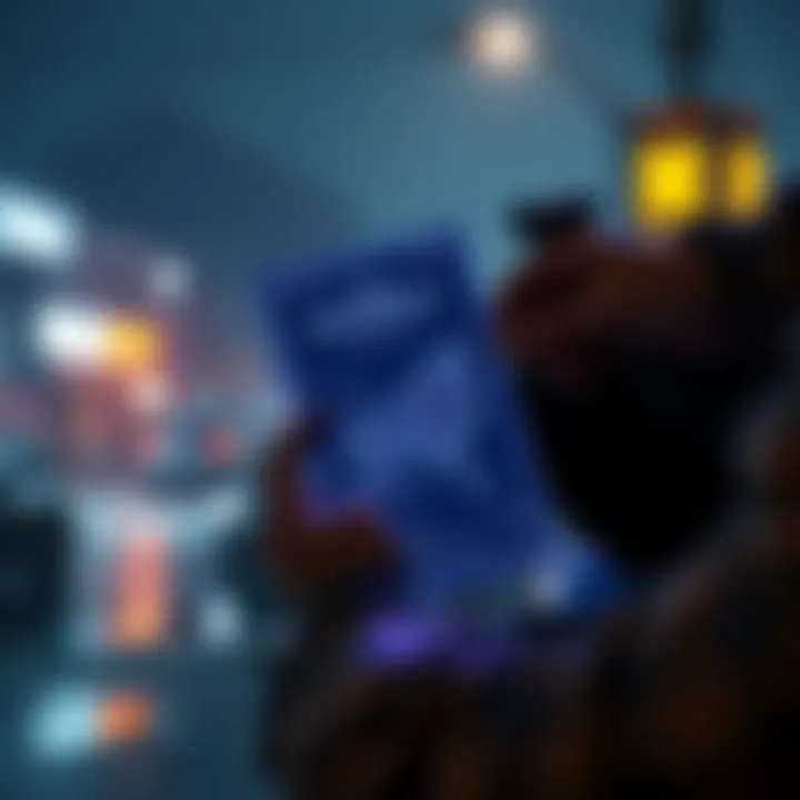 A player holding a rare WOLFPACK blueprint discovered in a trashcan during a night raid.