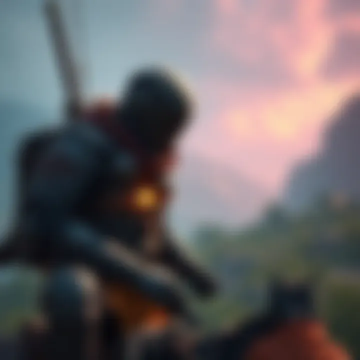 A character in a game without armor discovering a hidden pocket while exploring