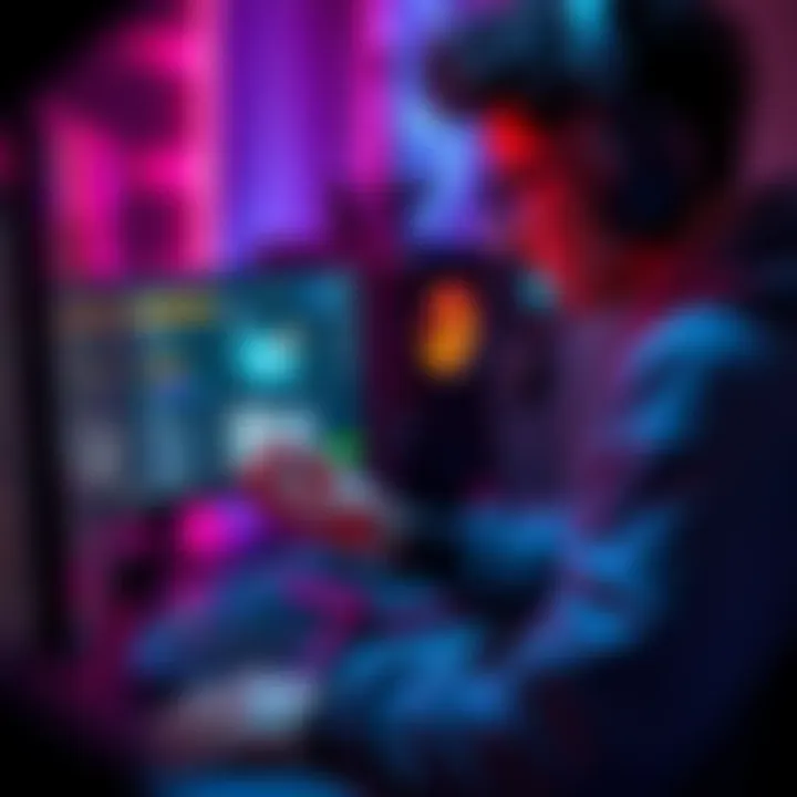 A gamer adjusting settings on a computer to fix FPS issues and reduce game crashes