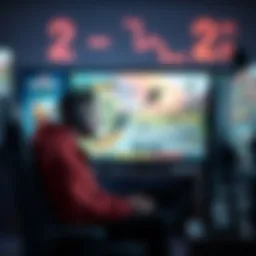 A bored gamer sitting in front of a screen, looking frustrated with dull missions, hoping for more exciting gameplay ahead