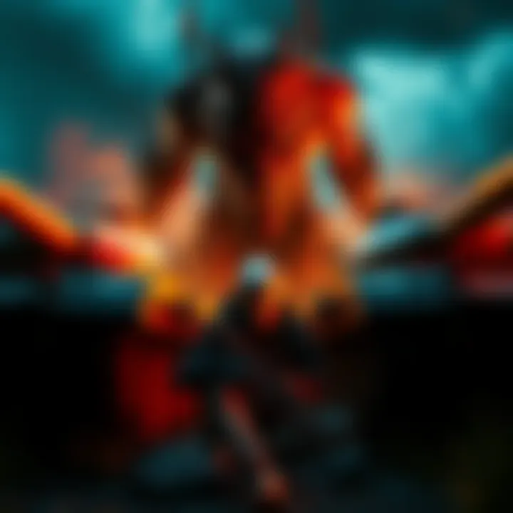 Player Hiding from In-Game Character A player hides behind two large tanks as a menacing character approaches, creating a tense atmosphere.