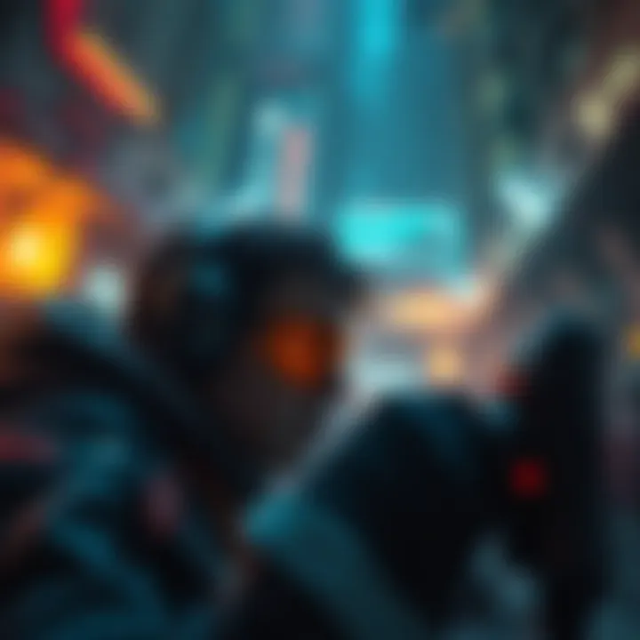 A gamer intensely focused on the screen, showcasing a dynamic scene from Marathon with action and loot elements.
