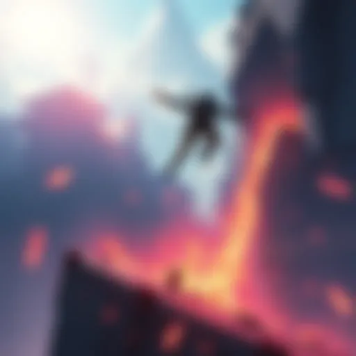 A player character jumps to reach a higher platform, showcasing the new mantling ability in action.