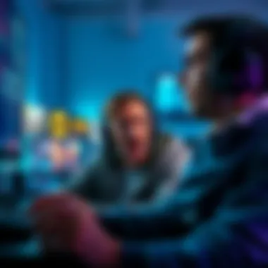 A gamer looking shocked while playing POE 2, showing frustration with their console, as a message on the screen indicates they have been removed from the league.