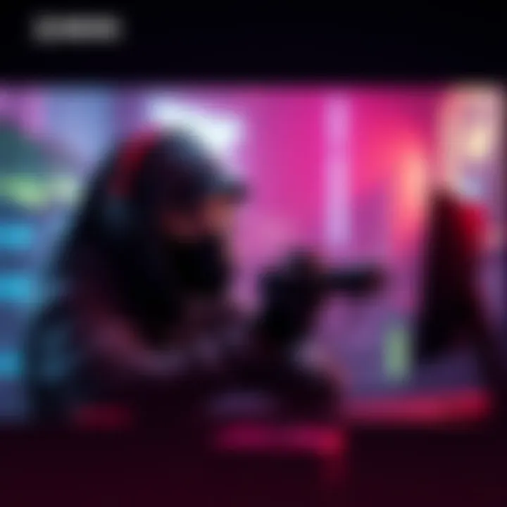 A gamer strategizes in a dark, eerie gaming world, embodying a killer character while facing challenges in gameplay.