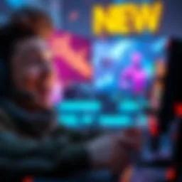 Gamer laughing while playing a video game, surprised by a glitch in Weaving Spiders feature