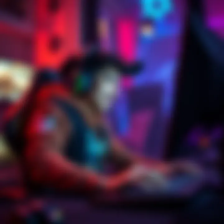 A dedicated player immerses in League gameplay at home, experiencing joy without streaming pressure.