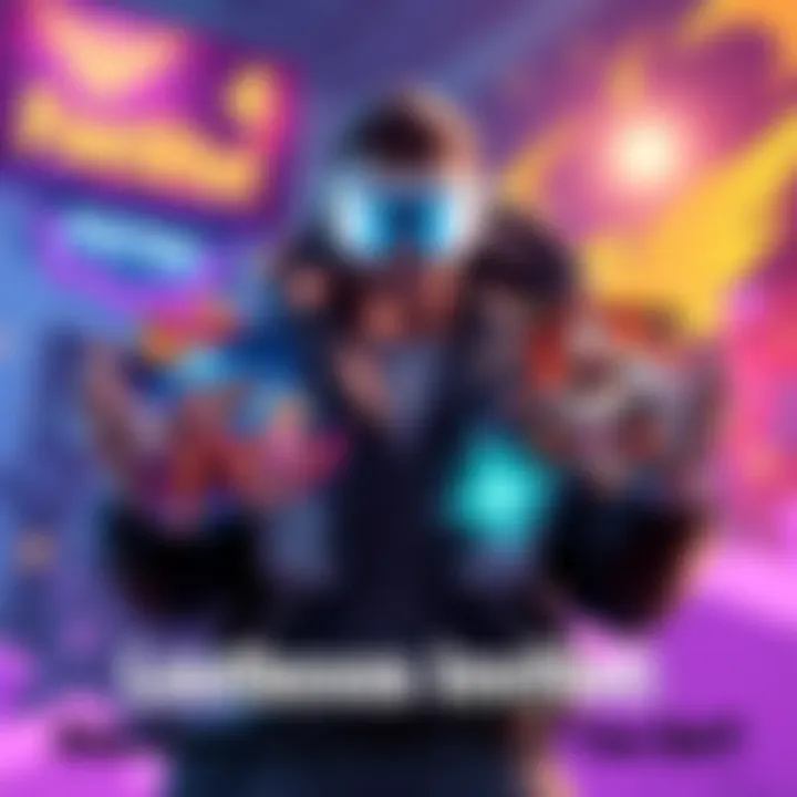 A gamer excitedly displays their collection of legendary skins from lootboxes, including vibrant designs of characters like Orisa and Sigma.