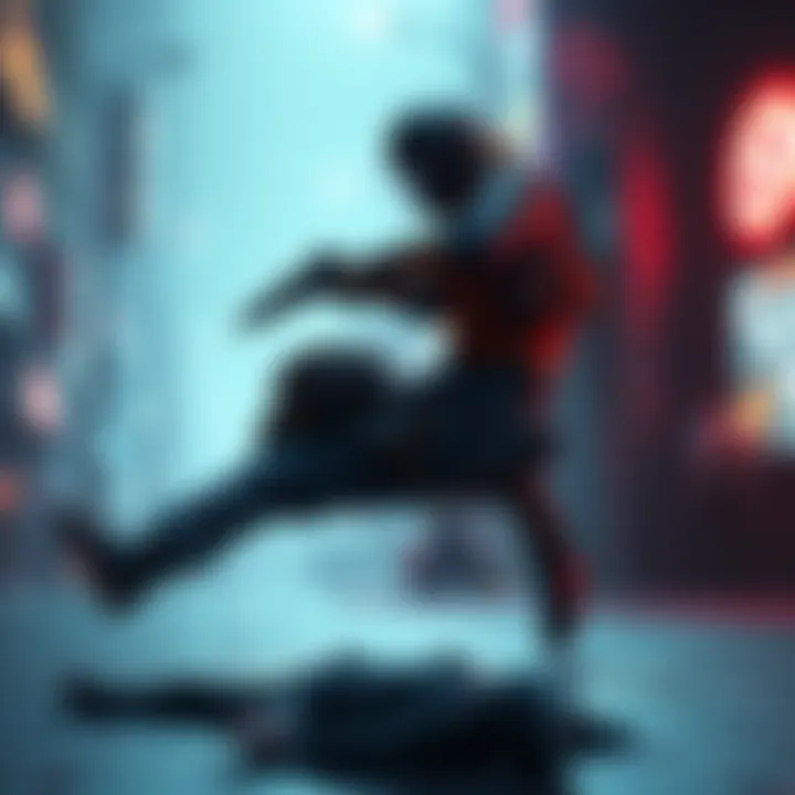 A player is shown picking up a fallen teammate in a video game environment, illustrating teamwork and strategy