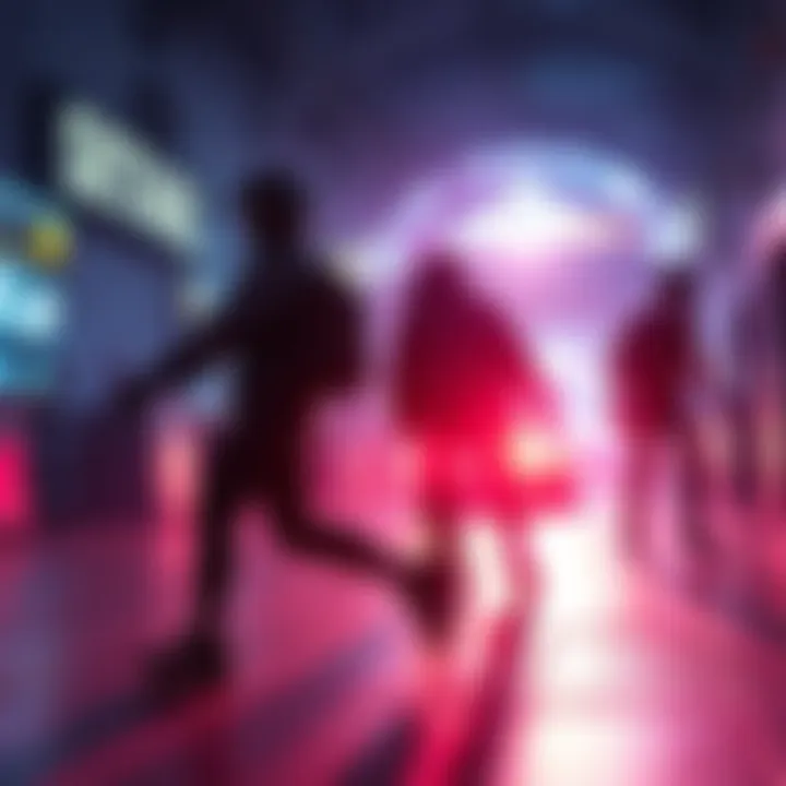 A character in a video game is shown moving sideways while another character is moving backwards, illustrating different movement styles in gaming.