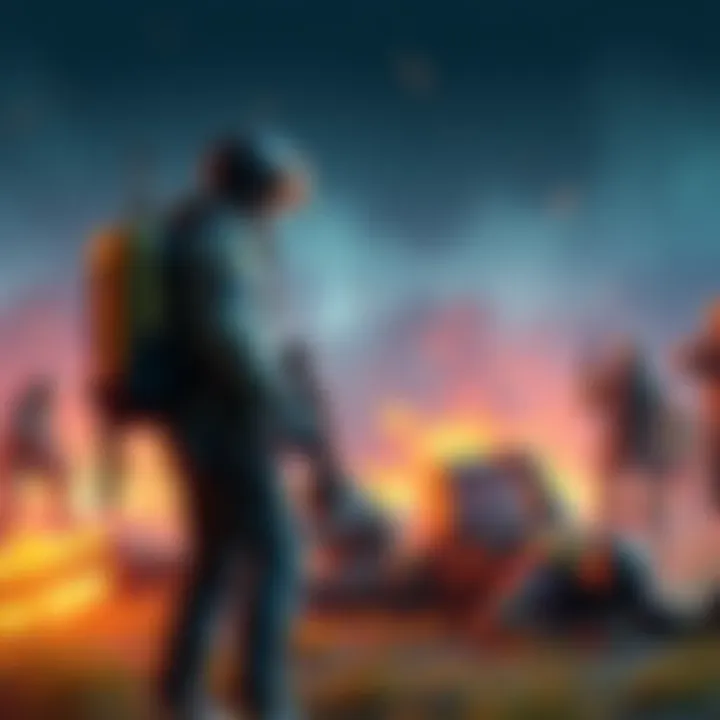 Player neglecting to revive teammate A gamer stands by a downed teammate, choosing not to revive them in a battle scene
