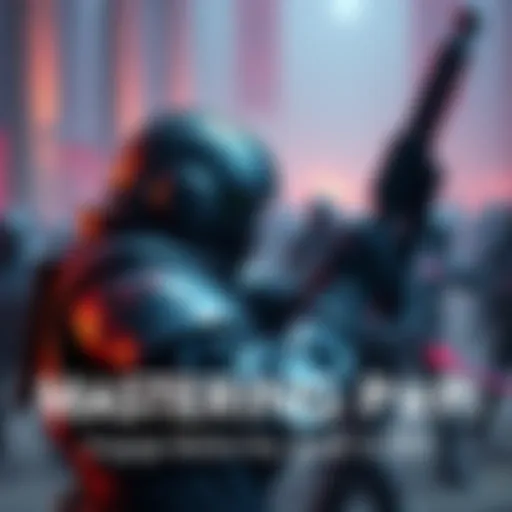 Player engaging in PvP combat A gamer in armor preparing for battle in a multiplayer game, ready to strike before engaging in conversation with opponents.