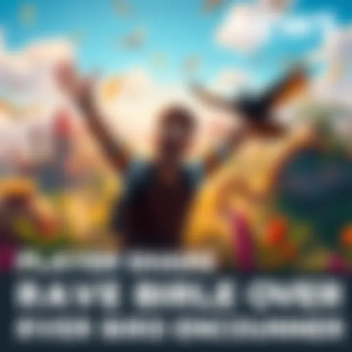 Player Excited Over Rare Bird Encounter A new player celebrates in a colorful game setting after spotting a rare bird while exploring, showcasing a sense of joy and accomplishment.