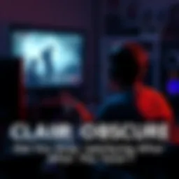 A gamer sitting in front of a screen, looking thoughtful after a character leaves the game Clair Obscure.