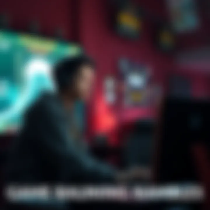 A gamer sits in front of a screen, reminiscing about past gameplay and game balance issues, with a nostalgic expression.