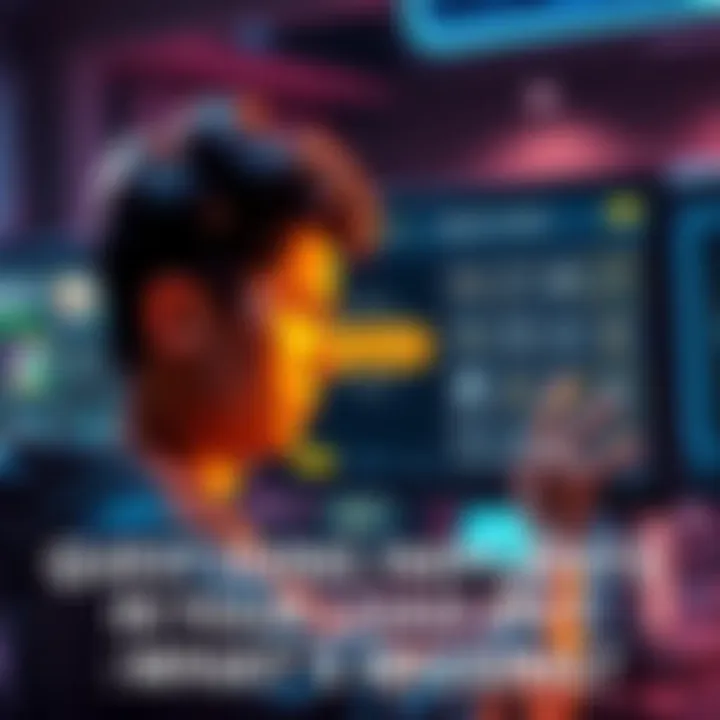 A gamer examining their loadout options on a screen, looking frustrated at the lack of implants.