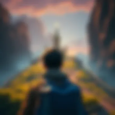 Player searching for a church in a game A player looking confused while trying to reach a church in a game setting, with paths leading in different directions