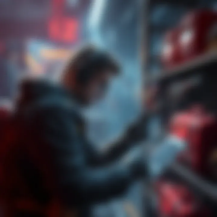 A frustrated player looking at their inventory for Equalizer and Salvo DZ gear in a gaming environment