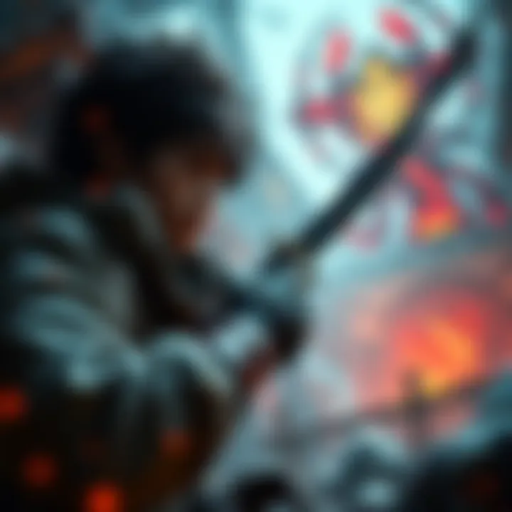 First-time player looks for advice on upgrading Uchi-gatana weapon while facing a boss in a challenging game setting