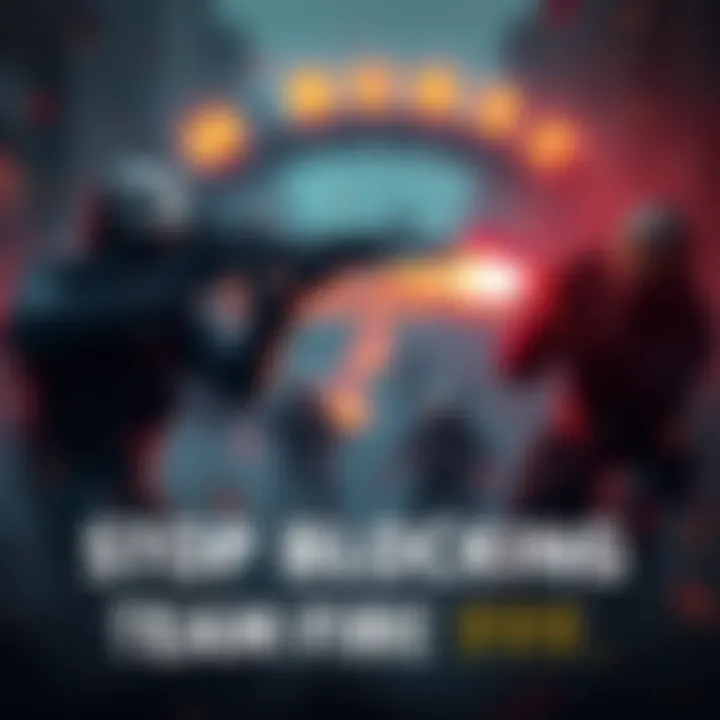 A gamer in the middle of intense action in TWD 999, with teammates positioned nearby, illustrating the challenge of avoiding friendly fire.