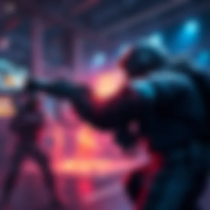 A gamer actively engages with a snap hook tool in a PvE and PvP setting, showing focused gameplay.