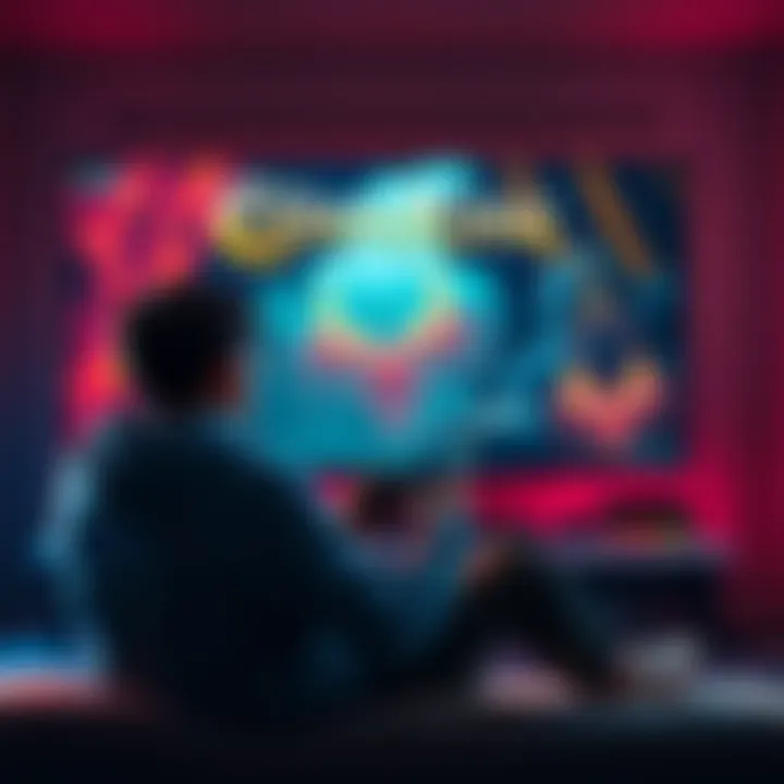 Player Starting Elden Ring A gamer excitedly sitting in front of a screen, ready to play Elden Ring for the first time with a controller in hand