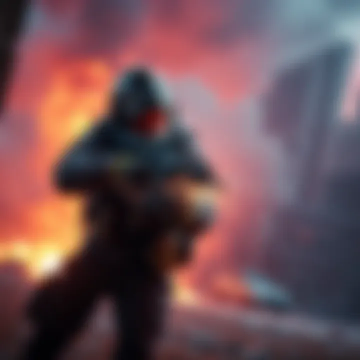 Player throwing a frag grenade A gamer throws a frag grenade in a desperate move during gameplay, showcasing intense action and strategy.