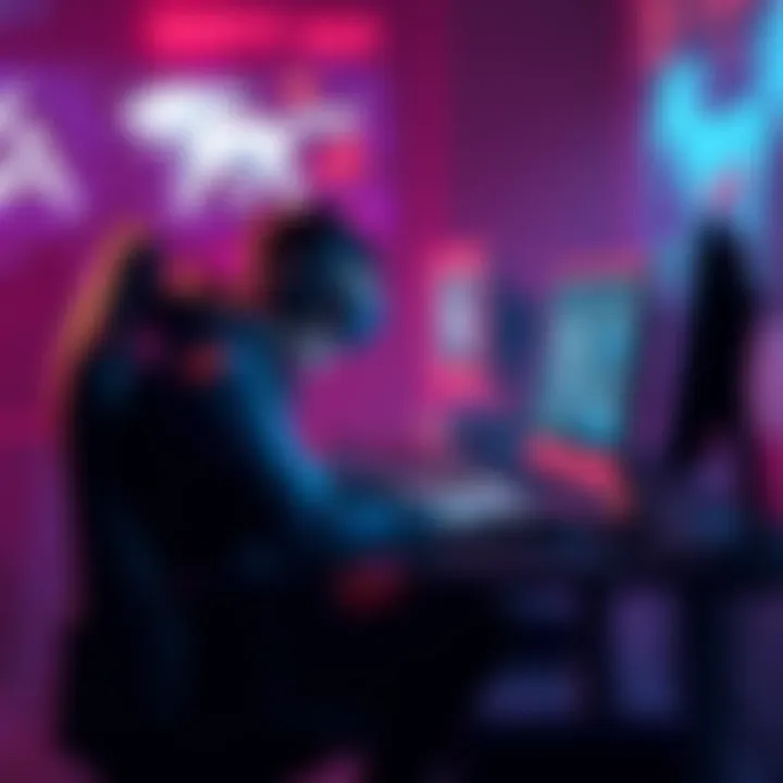 A gamer sitting at a computer, writing a letter of appeal to regain access to BGMI after a long ban.