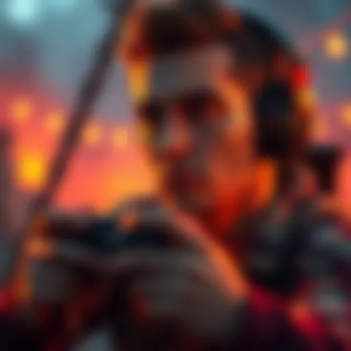 A gamer facing challenges during a permadeath run at Sherman’s Camp, with a focused expression and game controller in hand.