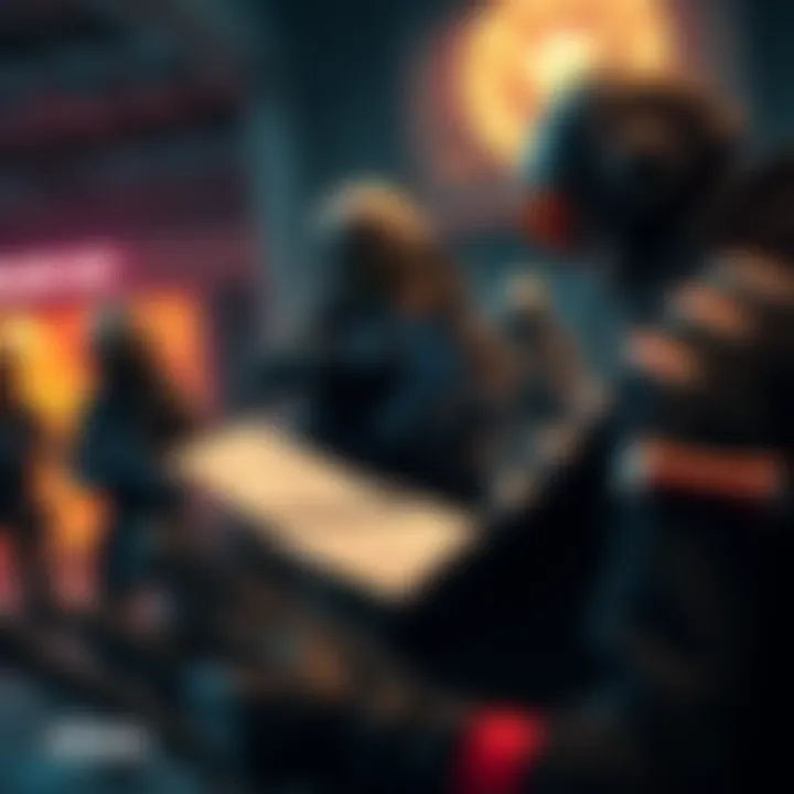 Player planning attack on Cult members Gamer strategizing with weapons and a map, preparing to engage Cult members in a game