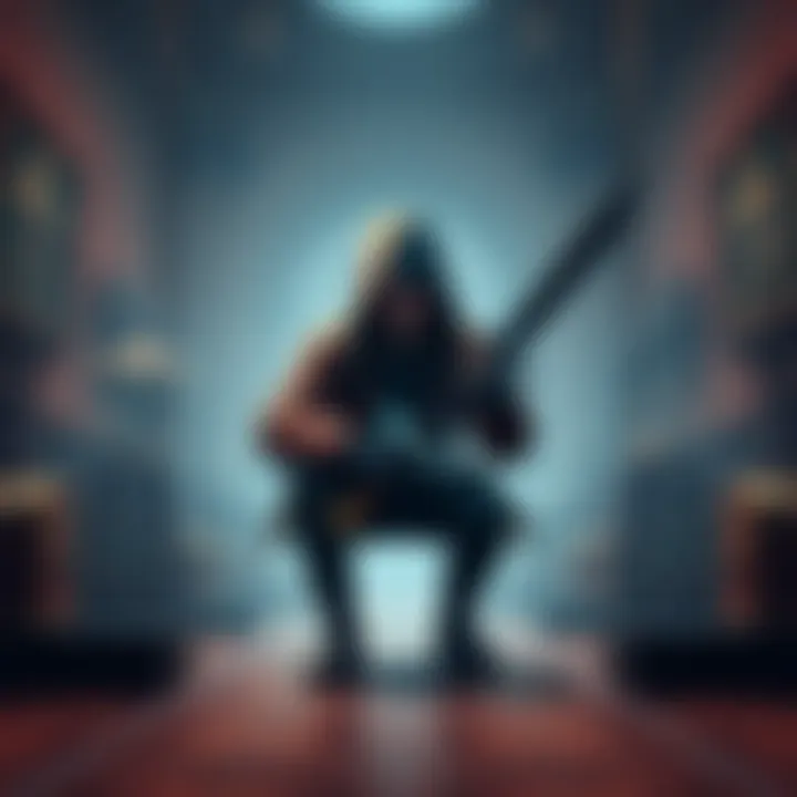 Player avoiding clickers in museum A character crouching to hide from clickers in a dimly lit museum with artifacts around