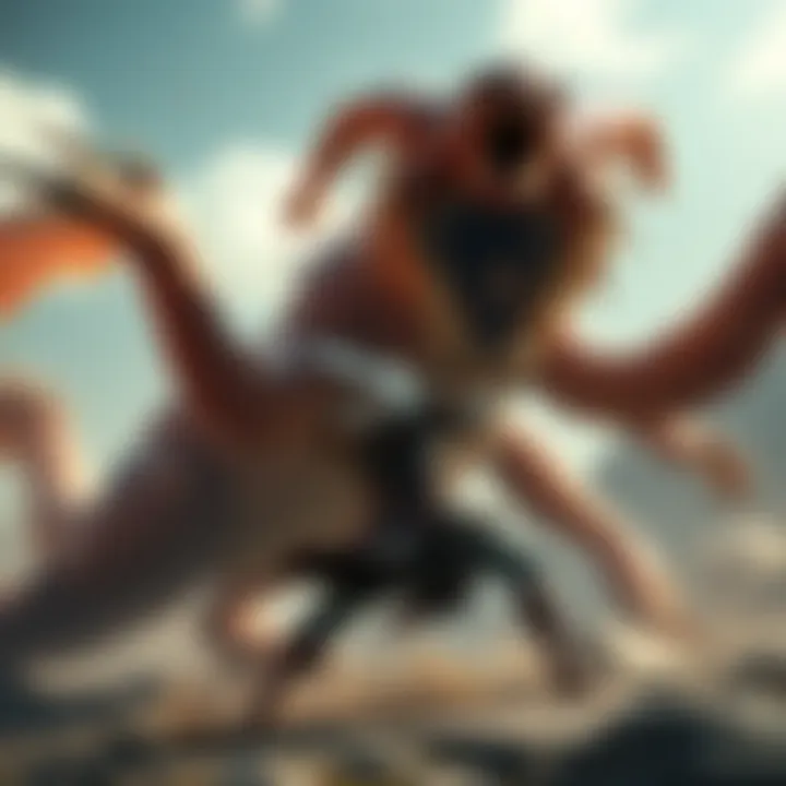 A gamer fights the Hydra boss in God of War 1, showcasing epic combat and dynamic action